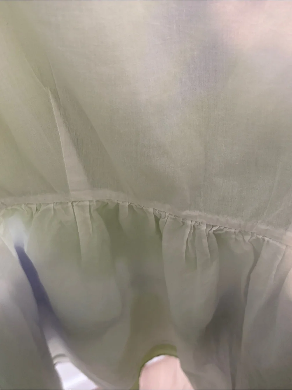 Busayo Tie-Dye Green & Purple Cotton Linen Sundress SZ 10